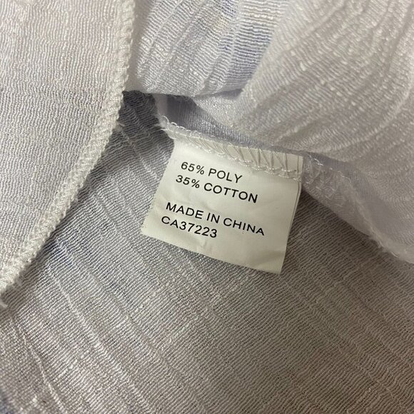 ⛵️ Nautical Sailboat Print White Gauze Tunic - Picture 7 of 11